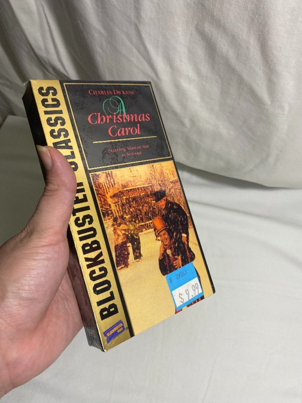 Sealed Blockbuster Classics A Christmas Carol VHS 1951 Alastair Sim New Rare